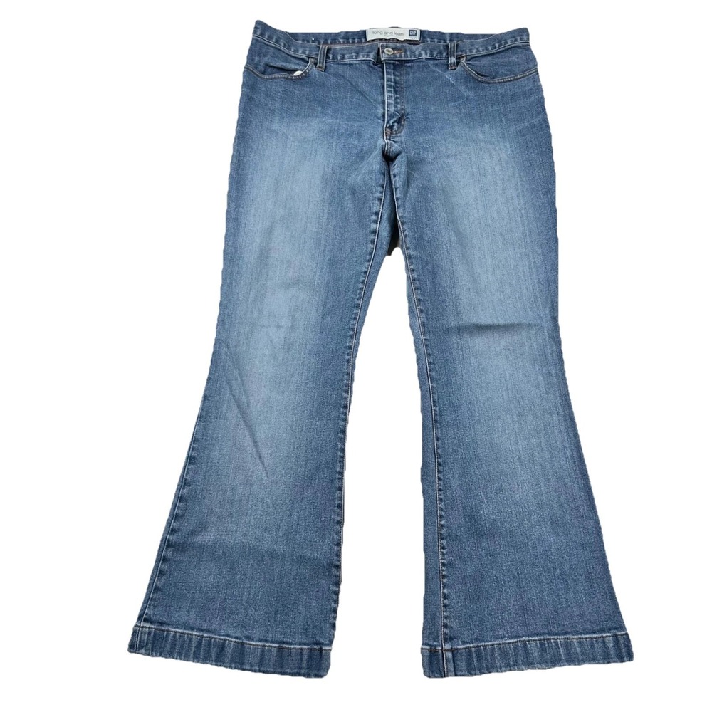 Vintage Gap Jeans Womens 14A Long and Lean Bootcut Flare 36x30 Y2K Denim